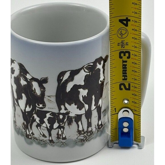 VTG Otagiri Japan Edith Collection Embossed Mug Dairy Cow Calf Pasture Farm - Picture 9 of 10